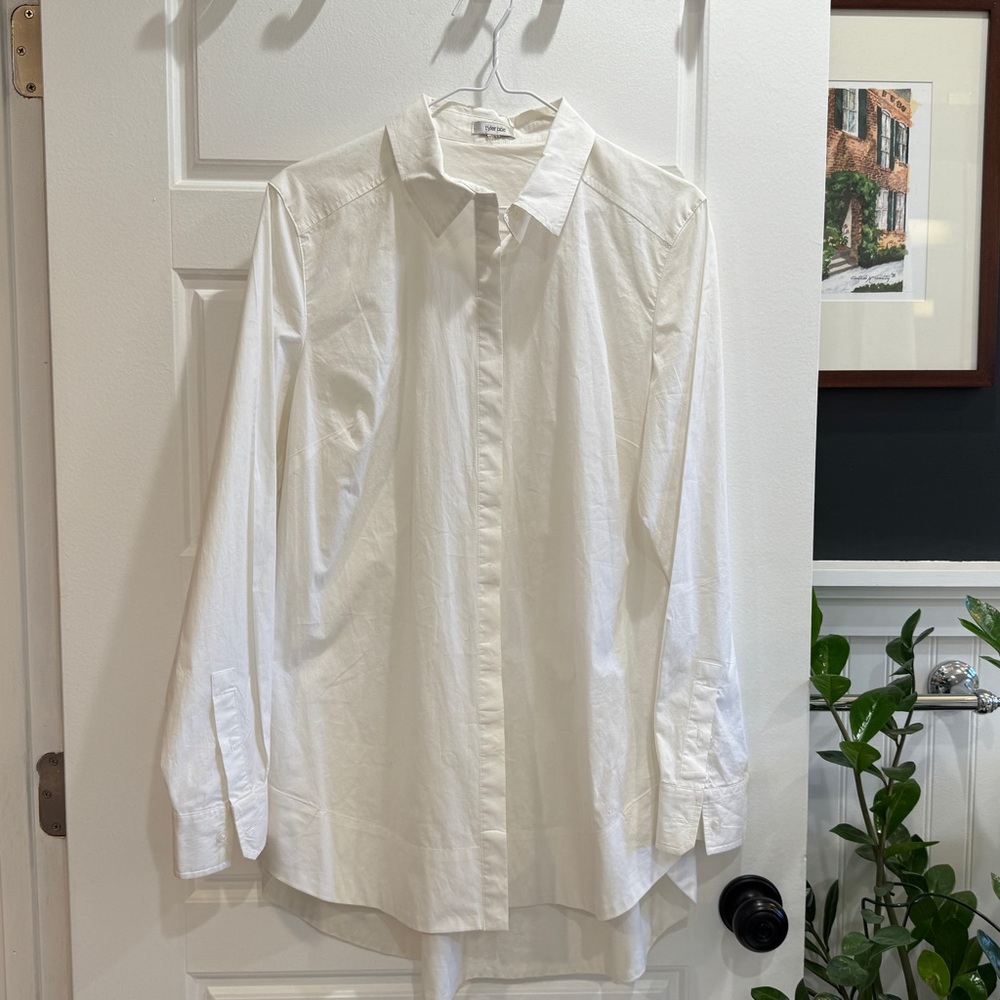 Tyler Boe White Button-Down Shirt